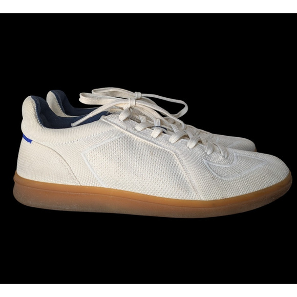 Rothys Bone White The RS01 Casual Sneaker Size 9 Mens Knit Lace Up Comfort - Picture 1 of 16